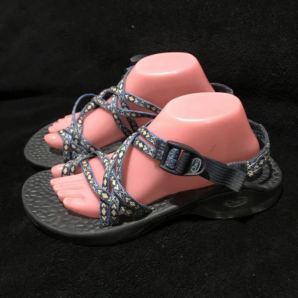 CHACO ZX2 Classic Sandal Women’s Size 10 Blue Strappy Toe Loop